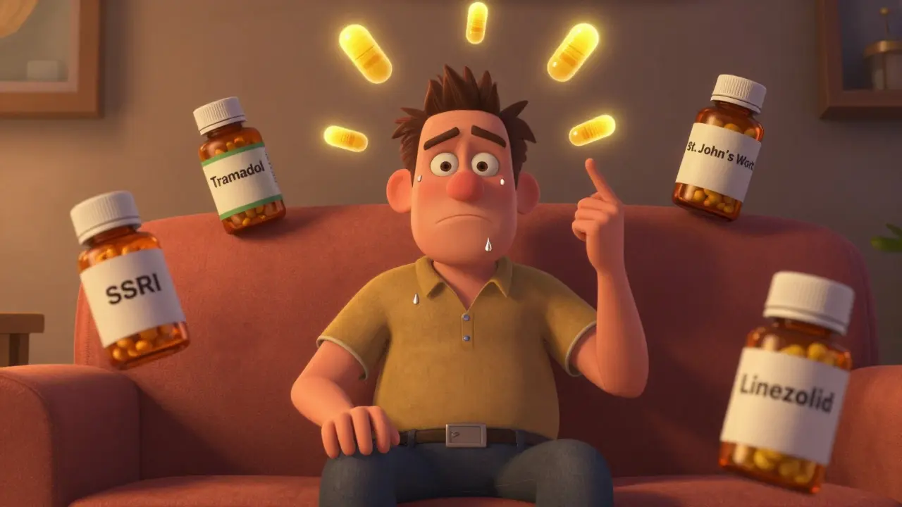 SSRI Antidepressants and Serotonin Syndrome Risk from Drug Interactions